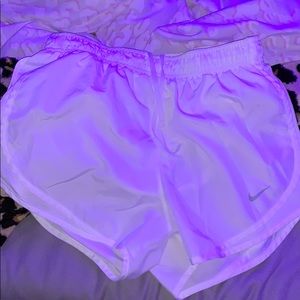 White nike shorts